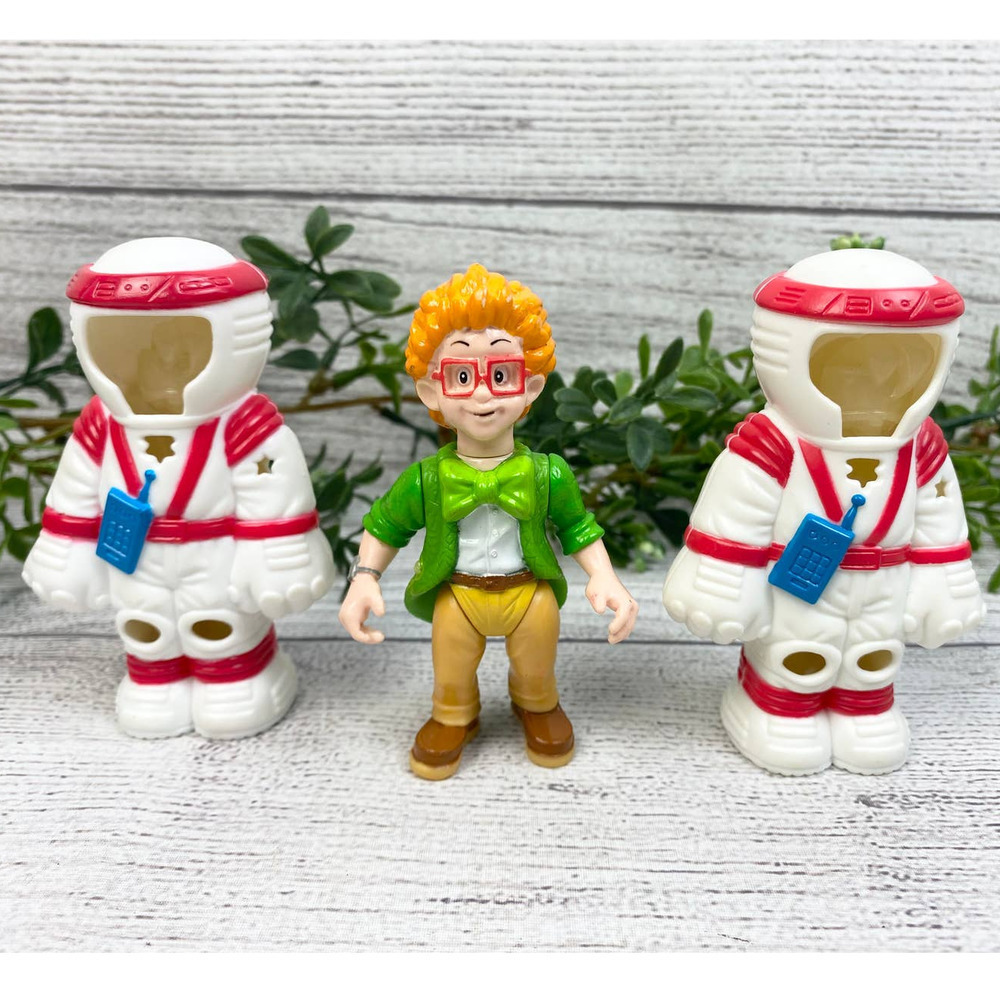 Vintage 1990 Burger King Kids Club Toy Figure Set of Three Glow in the Dark00000